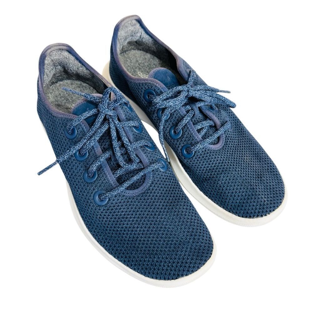 Allbirds Tree Runners Pure Azure Blizzard Blue Sneakers Men's size 9